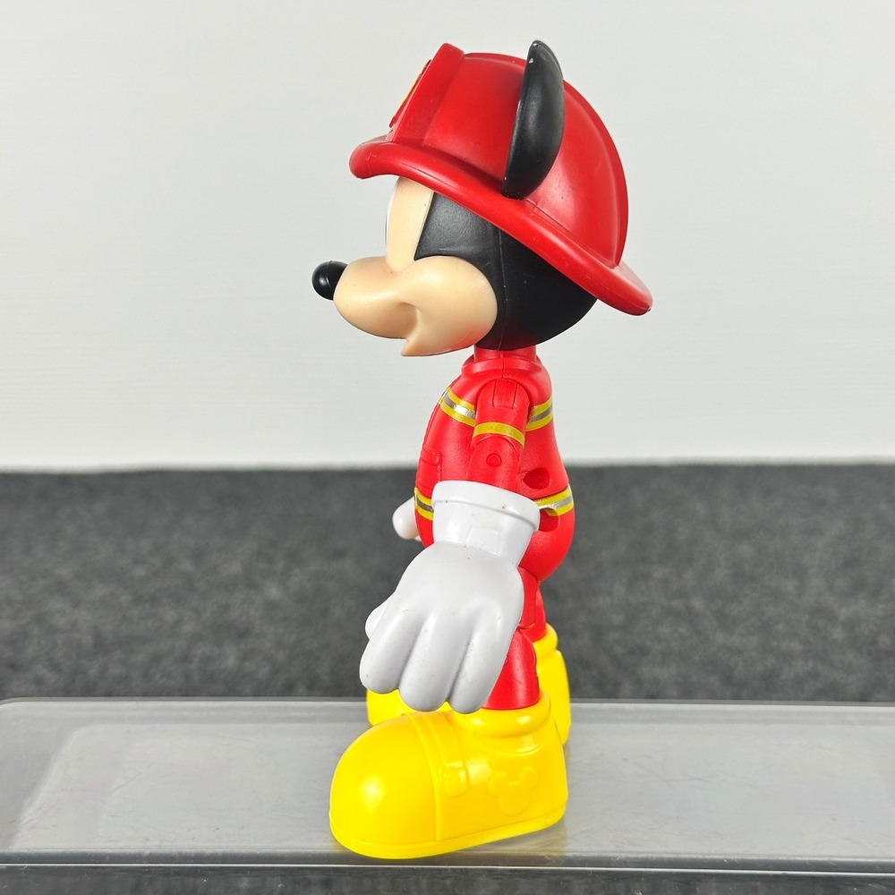 Disney Mickey Mouse Firefighter 6 Inch Articulated Action Figure Just Play Red - Picture 8 of 12